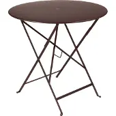 Fermob Bistro Tafel Ø77 Cm Bruin - Tuintafel Gelakt Staal Brown - 23309-1