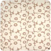 Marimekko Unikko Sprei 260x260 Cm Gebroken Wit/linnen - Bedspreien Katoen Offwhite - 074818-810
