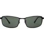 Ray-Ban - Merken - RB3498 Polished Black G-15 Green voor Unisex van Aluminium - Zwart