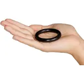 Rimba rubberen penisring - Zwart - 40 mm