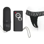 Love to love Secret Slipjes Vibrator met Afstandsbediening - Zwart - One Size