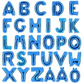 Ballongkungen AB Folieballon 100cm letter B blauw