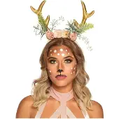 Boland - Diadeem Dream deer - Één maat - Volwassenen - Vrouwen - Fantasy - Fee - Rendier