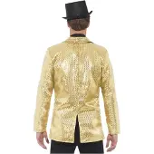 Smiffys Colbert goud pailletten - Maat L