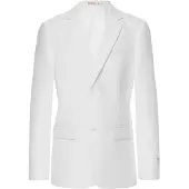 Opposuits kostuum wit Jongens Polyester Reverskraag Effen - maat 170/176