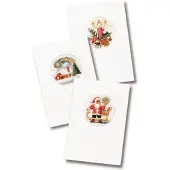 Pako compleet borduurpakket - drie kerstkaarten om zelf te borduren - 200.204 - voorgesorteerd garen - kruissteek - Aida - DIY kit