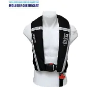 Talamex Comfort fit 180N ZH - Automatisch reddingsvest - Ergonomisch design - Zwart/grijs
