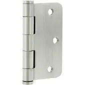 Starx Scharnier vierkant model, met losse pen, ronde hoeken, RVS 76 x 76 mm (3 stuks)