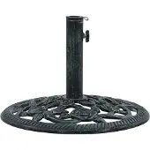 vidaXL Parasolvoet 9 kg 40 cm gietijzer wit