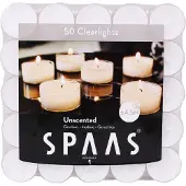 Spaas Theelichten Wit 4,5 Branduren 50 stuks