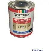 Spectrum Alkyd lak - zijdeglans zwart - dekkend