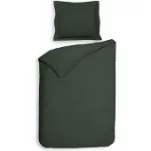 Heckett & Lane Punto Dekbedovertrek Calla Green Satijn-260 x 200 / 220 cm | Extra Breed