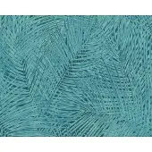 A.S. Création GROEN BLAUWE PALMBLADEREN BEHANG - AS Creation Sumatra