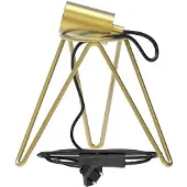 Calex lampvoet E27 | Driepoot met schakelaar | Goud