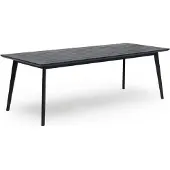 Hillerstorp Stoltö Eettafel 90x220x72 Cm Orkaangrijs - Tuintafel Massieve Den Hurricane Grey - 6822098