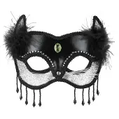 Boland Oogmasker Venice micio (zwart)