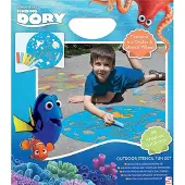 Jonotoys Finding dory stoepkrijt met grote sjablonen om op straat te tekenen