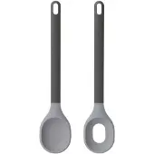 Berghoff Leo Line 2-delige sla serveerset grijs