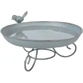 Esschert Design Vogelbad Grijs grijs Metaal Vogelvoederplek