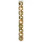 Cstore Kit Van 9 Kerstballen - 60 Mm - Goud
