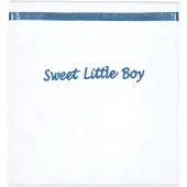 Shopsahopsa Briljant Baby Laken Sweet Little Boy 75x100 Cm Katoen Wit/blauw