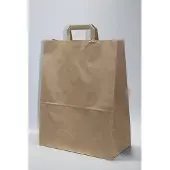 Packlinq Draagtassen Papier 32x21x27cm Bruin Kraft 80 G/qm (50 Stuks)