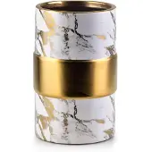 Mondex Vaas Cristie | Mondex keramiek wit 12.5x12.5x20 cm vazen | NADUVI
