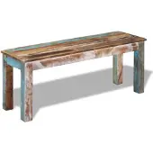 vidaXL Bankje 110x35x45 cm massief gerecycled hout