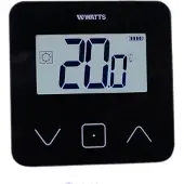 Watts Vision 2.0 Digitale Thermostaat Draadloos Zwart - BT-D03 RF
