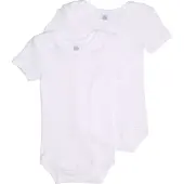 Sanetta Unisex Rompertje 2pk - Wit - Maat 80