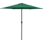 vidaXL Parasol met aluminium paal 270x246 cm groen