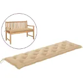 vidaXL Tuinbankkussen 180x50x7 cm oxford stof beige
