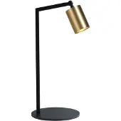 Masterlight Tafellamp Bounce mat zwart met dappled oil