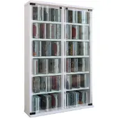 Hioshop Galerie wandkast , CD-toren 12 planken wit.