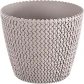 Prosperplast Round Flowerpot 5l Splofy 21.8x18.4 Cm Beige