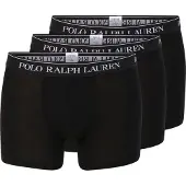 Ralph Lauren boxershort zwart effen 3-pack