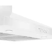 Wiggo WE-E943R(WW) - Wandschouw Afzuigkap - 90cm - 600m³/h - 4 standen - Energieklasse D - Wit - Koolstoffilters meegeleverd