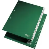 Durable Blanco tabbladen A4 Groen 10 tabs PVC (Polyvinylchloride) 6 Gaten 6221