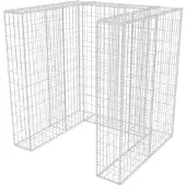 vidaXL Schanskorf enkele vuilnisbak ombouw 110x100x120 cm staal