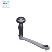 Lalizas Winch Handle Locking With Speed Handle Zwart