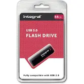 Enzo Integral USB stick 64GB zwart 3.0 - 9500205