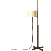 Santa & Cole TMM staanlamp Walnut | White with upper diffuser