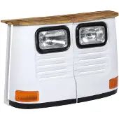 vidaXL Dressoir vrachtwagen massief mangohout wit