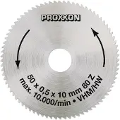 Proxxon 28011 Hardmetaal-cirkelzaagblad 50 x 10 x 0.6 mm Aantal tanden: 80 1 stuk(s)