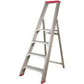Kippers Rijssen 4741000104 SuperPRO Trap - Enkel - Aluminium - 4 Treden - Max. Werkhoogte 0.95 M.