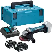 Makita Haakse slijper 18V LXT, Ø115 mm (2x5,0 Ah) in MAKPAC - DGA452RTJ