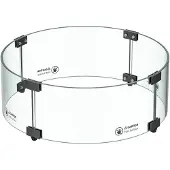 GoFire Glasombouw rond 45 cm - Zwart gecoat