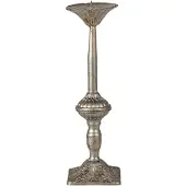 Clayre & Eef Zilvere Kandelaar Ø 9*32 cm 6Y4483