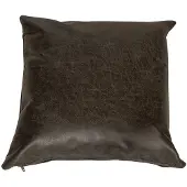 Livin24 Sierkussen Kyla eco-leer antraciet 45 x 45 cm