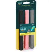 3Doodler 75 Refills zwart/roze/grijs